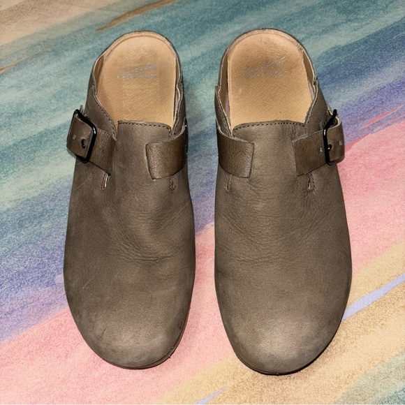 Dansko Caia Comfort Milled Nubuck Brown Mules Clogs Size 41 US 10.5 - 11 Comfort - Picture 4 of 10